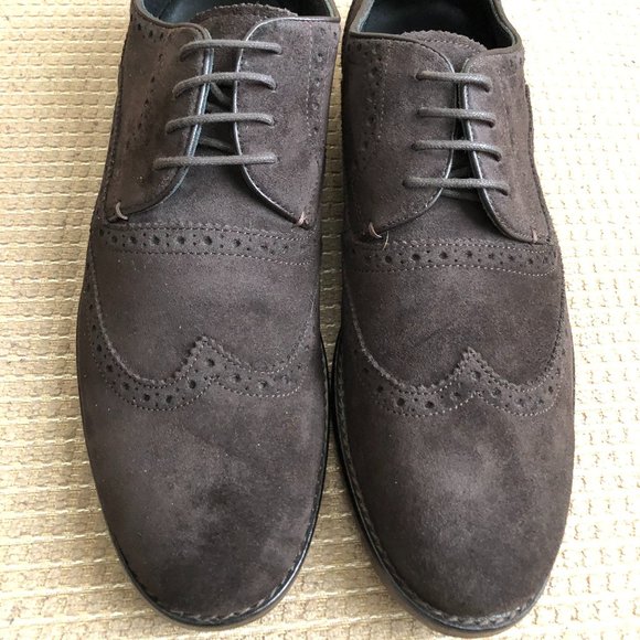 John Varvatos Luxe Men\'s Brown Suede Oxfords Lot main image 13